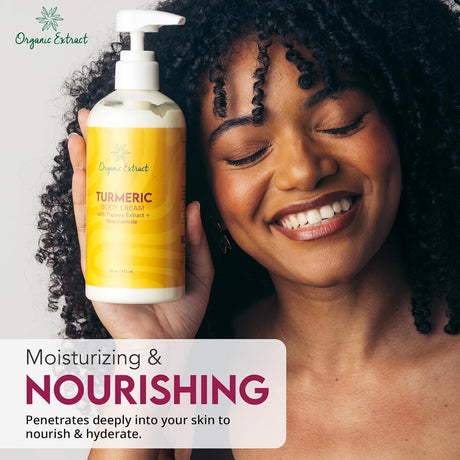 Organic Extract Turmeric Body Cream 16 oz