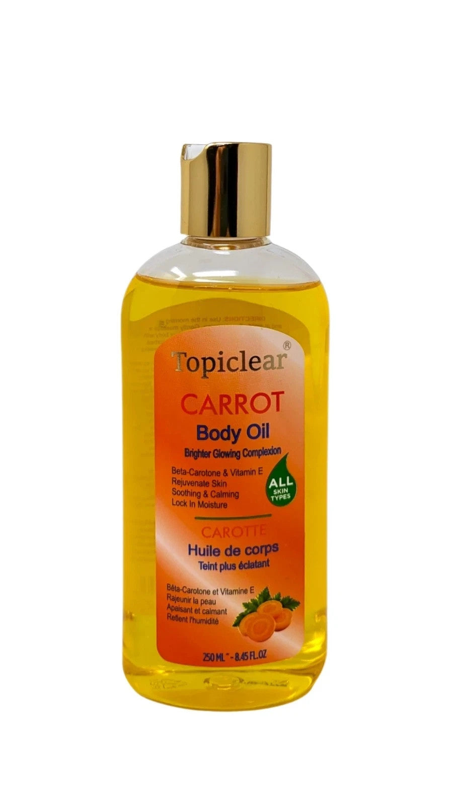 Topiclear Carrot Body Oil 8.5 oz