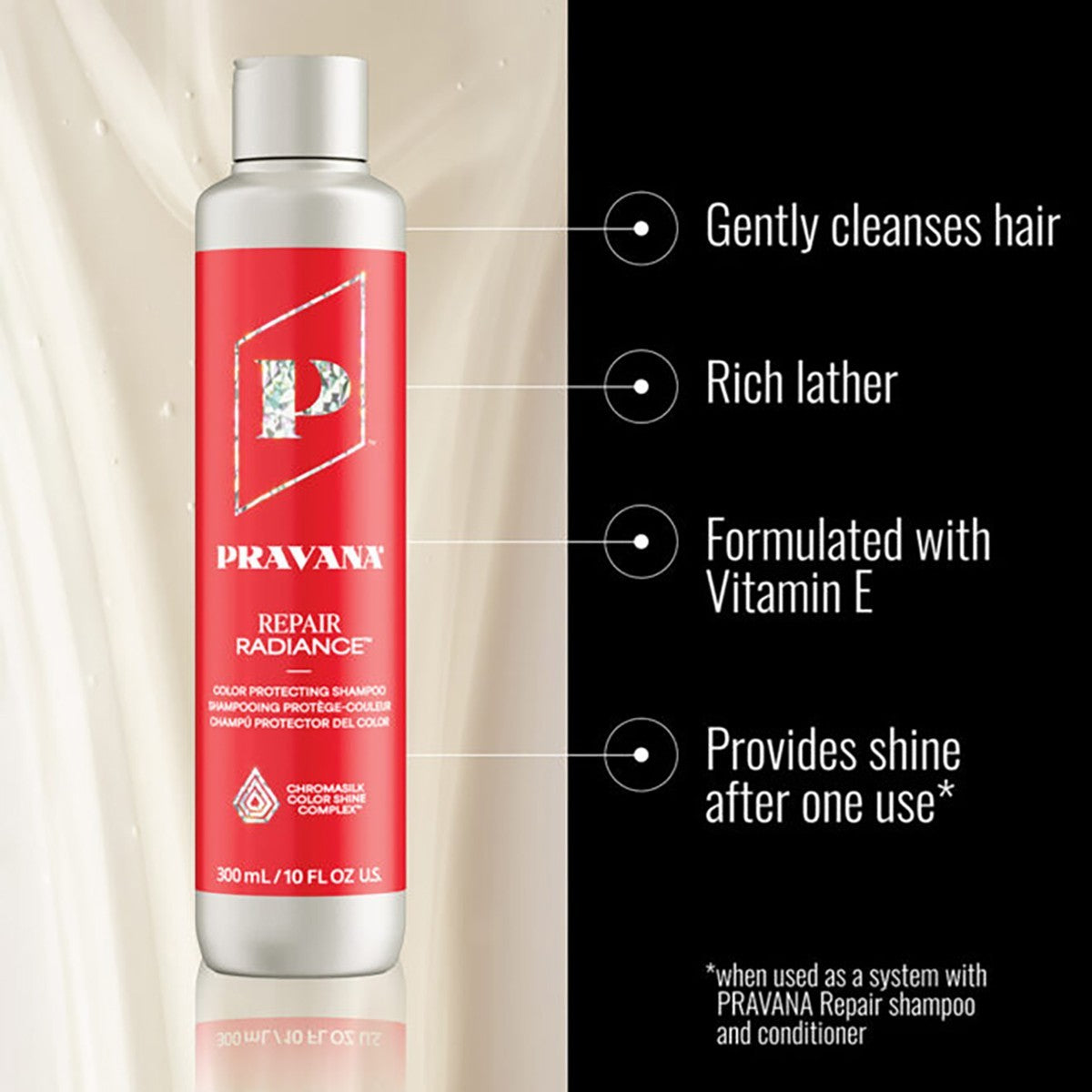 Pravana Repair Radiance Color Protecting Shampoo 10 oz
