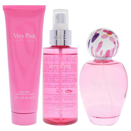 Very Pink by Perry Ellis Fragrance for Women 3 Piece Gift Set