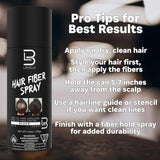 L3VEL3 Black Hair Fiber Spray 4.4 oz