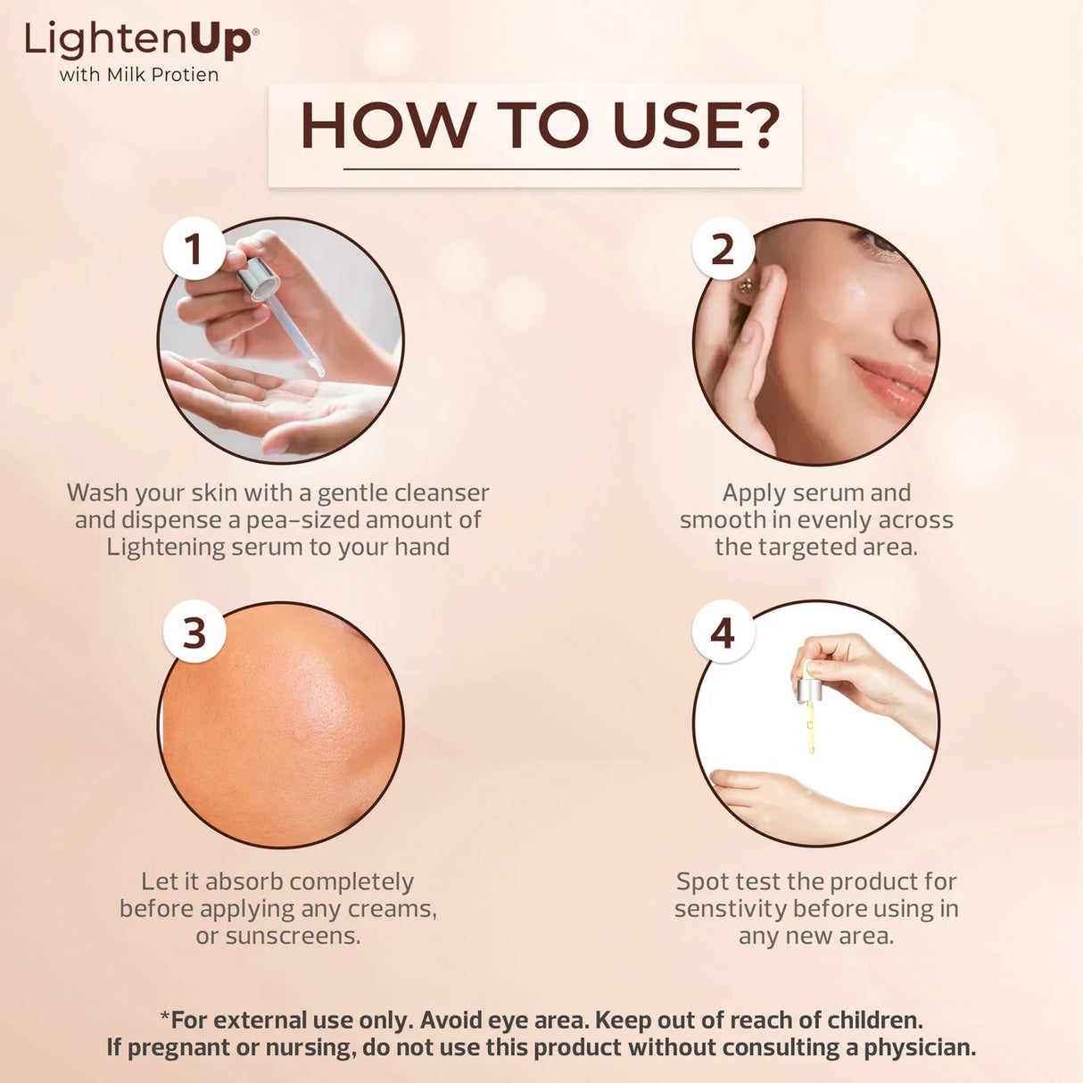 LightenUp Milk Protein Intense Brightening Serum 1 oz