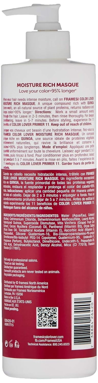 Framesi Color Lover Moisture Rich Masque 16.9 oz