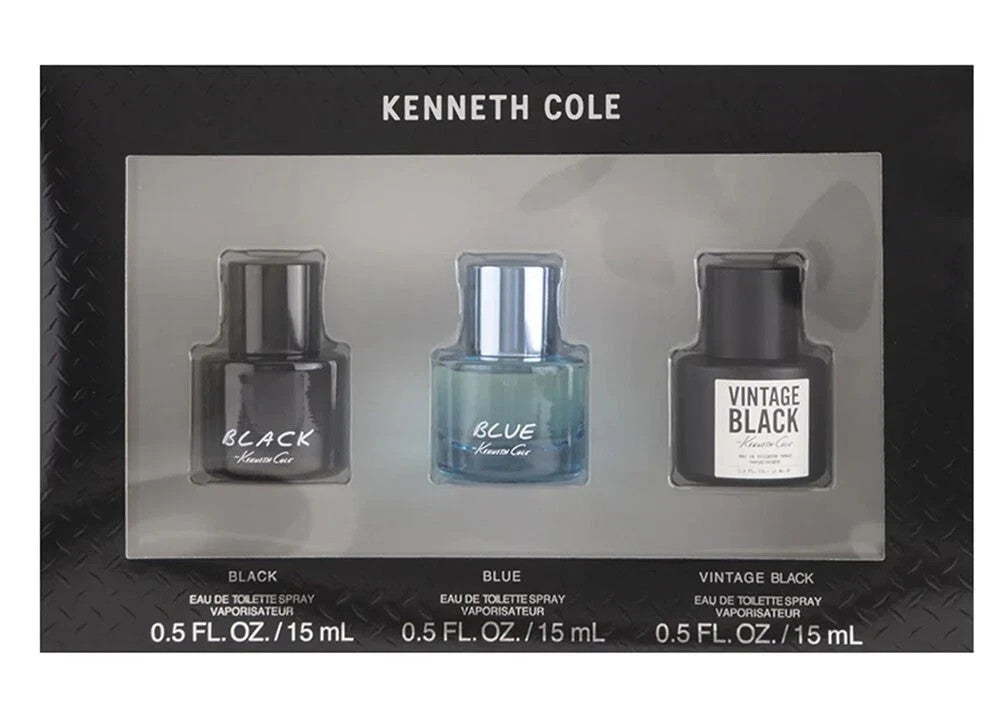 Kenneth Cole Mini Fragrances for Men 3 Piece Gift Set