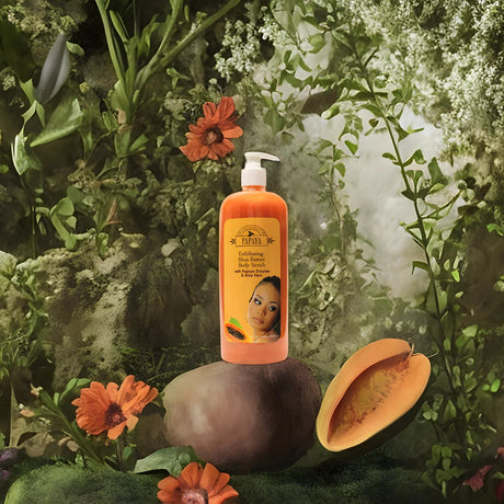 Organic Extract of Papaya Exfoliating Shea Butter Body Scrub 33.8 oz