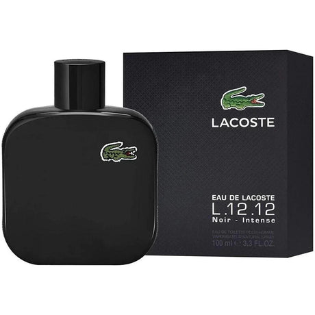 Lacoste L.12.12 Noir Intense by Lacoste for Men Eau de Toilette Spray 3.3 oz
