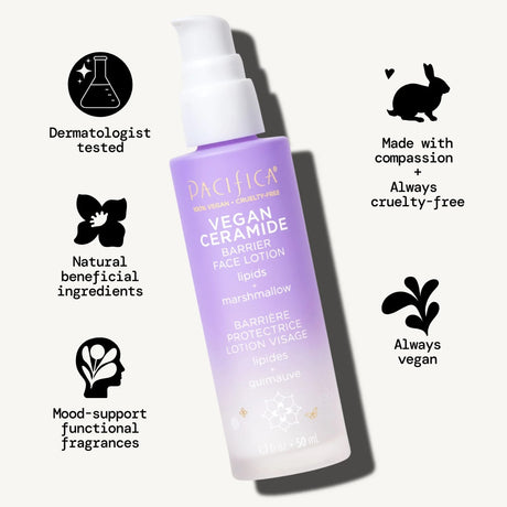 Pacifica Vegan Ceramide Barrier Face Lotion 1.7 oz