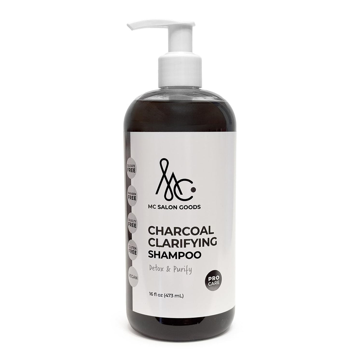 MC Salon Charcoal Clarifying Shampoo 16 oz