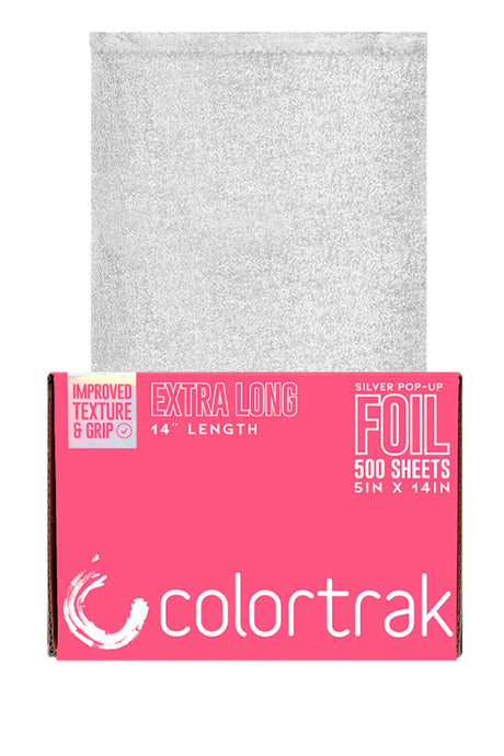 Colortrak Extra Long Pop-up Foil Silver 500 Sheets