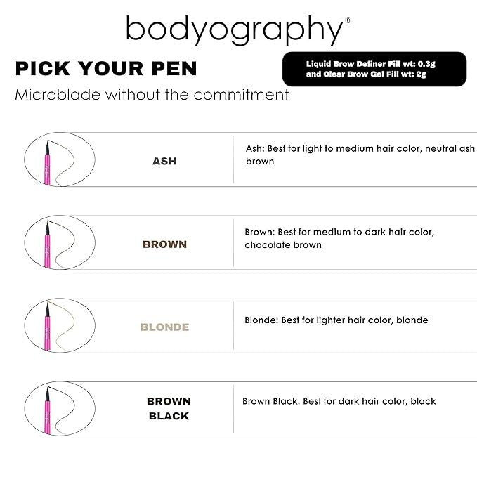 Bodyography Epic Brow 2-in-1 Clear Brow Gel - Brown
