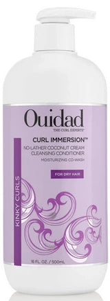 Ouidad Curl Immersion No-Lather Coconut Cream Cleansing Conditioner 16 oz