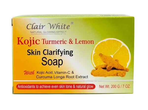 Clair White Kojic Turmeric & Lemon Skin Clarifying Soap 7 oz