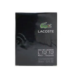 Lacoste L.12.12 Noir Intense by Lacoste for Men Eau de Toilette Spray 3.3 oz