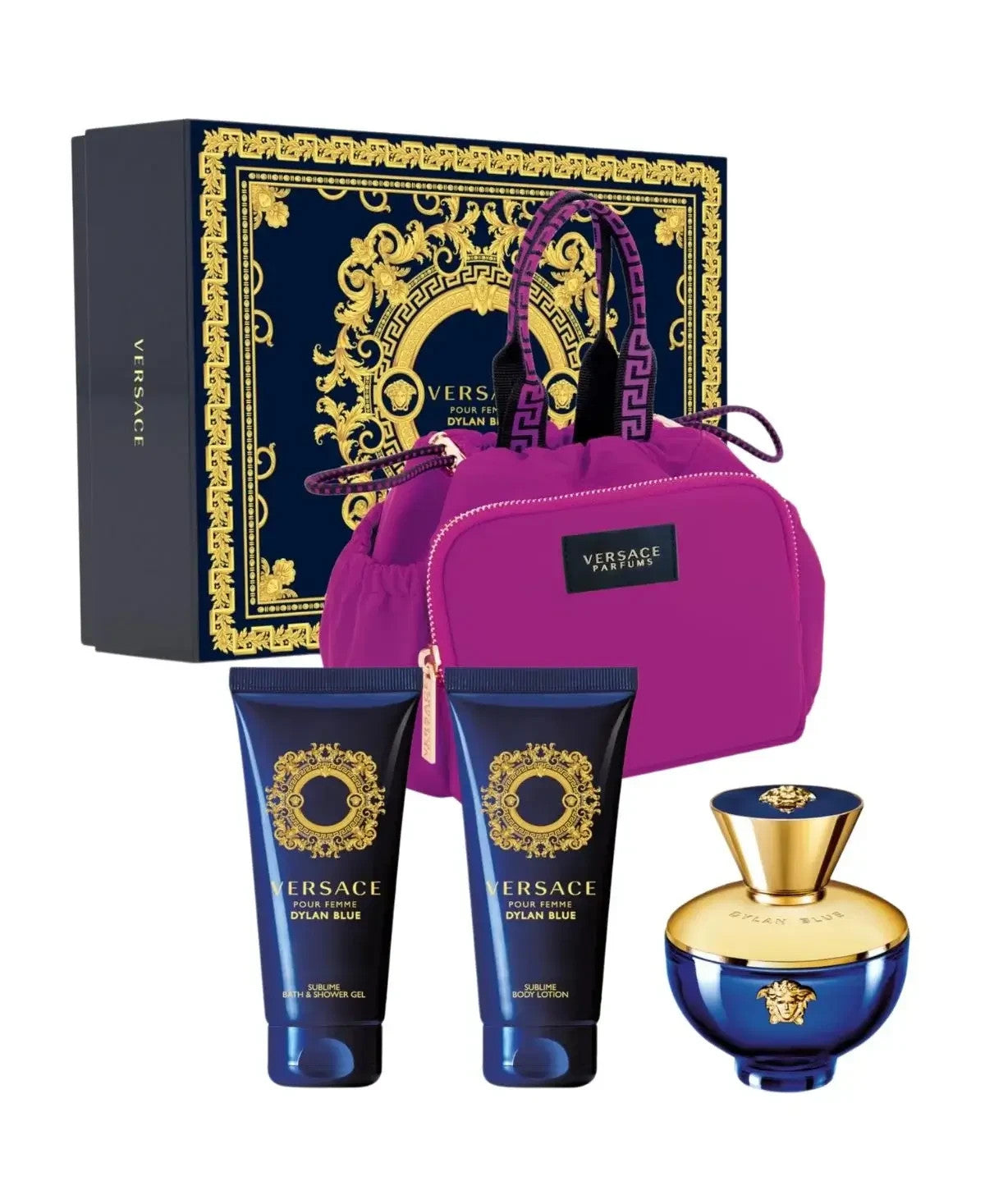 Versace Dylan Blue Fragrance for Women 4 Piece Gift Set