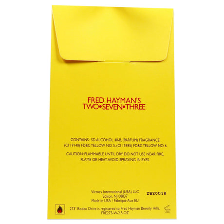 273 by Fred Hayman Eau De Parfum Spray for Women 2.5 oz