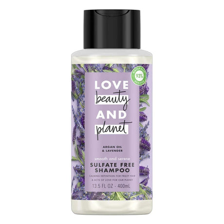 Love Beauty and Planet Argan Oil & Lavender Sulfate Free Shampoo 13.5 oz