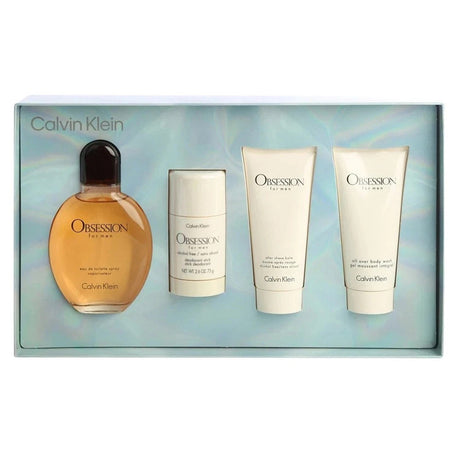 Calvin Klein Obsession Fragrance for Men 4 Piece Gift Set