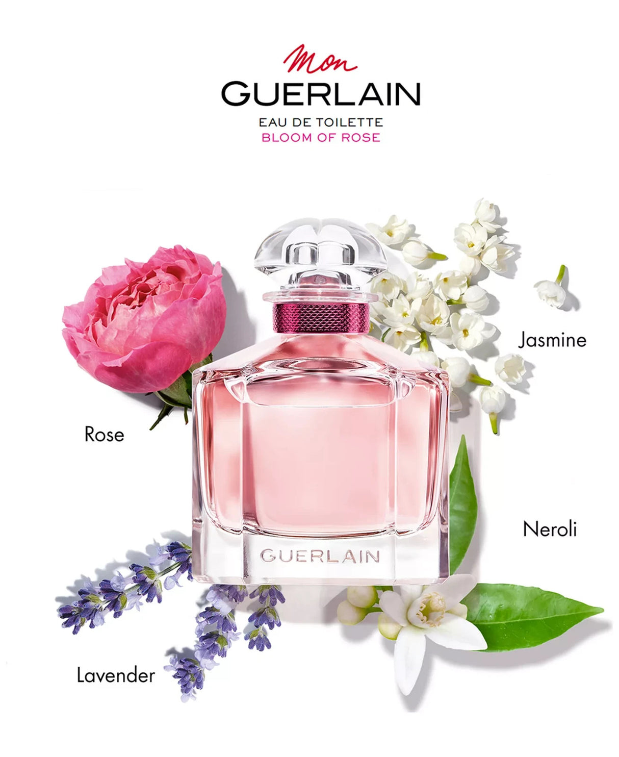 Mon Guerlain Bloom of Rose for Women Eau de Toilette Spray 3.3 oz