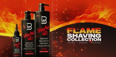 L3VEL3 Flame Shaving Gel Transparent 16.9 oz