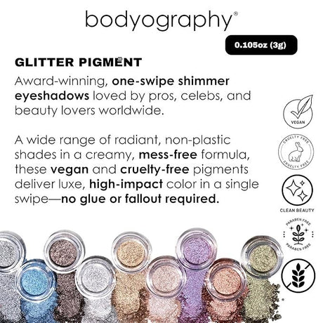 Bodyography Glitter Pigment Eyeshadow Off The Hook