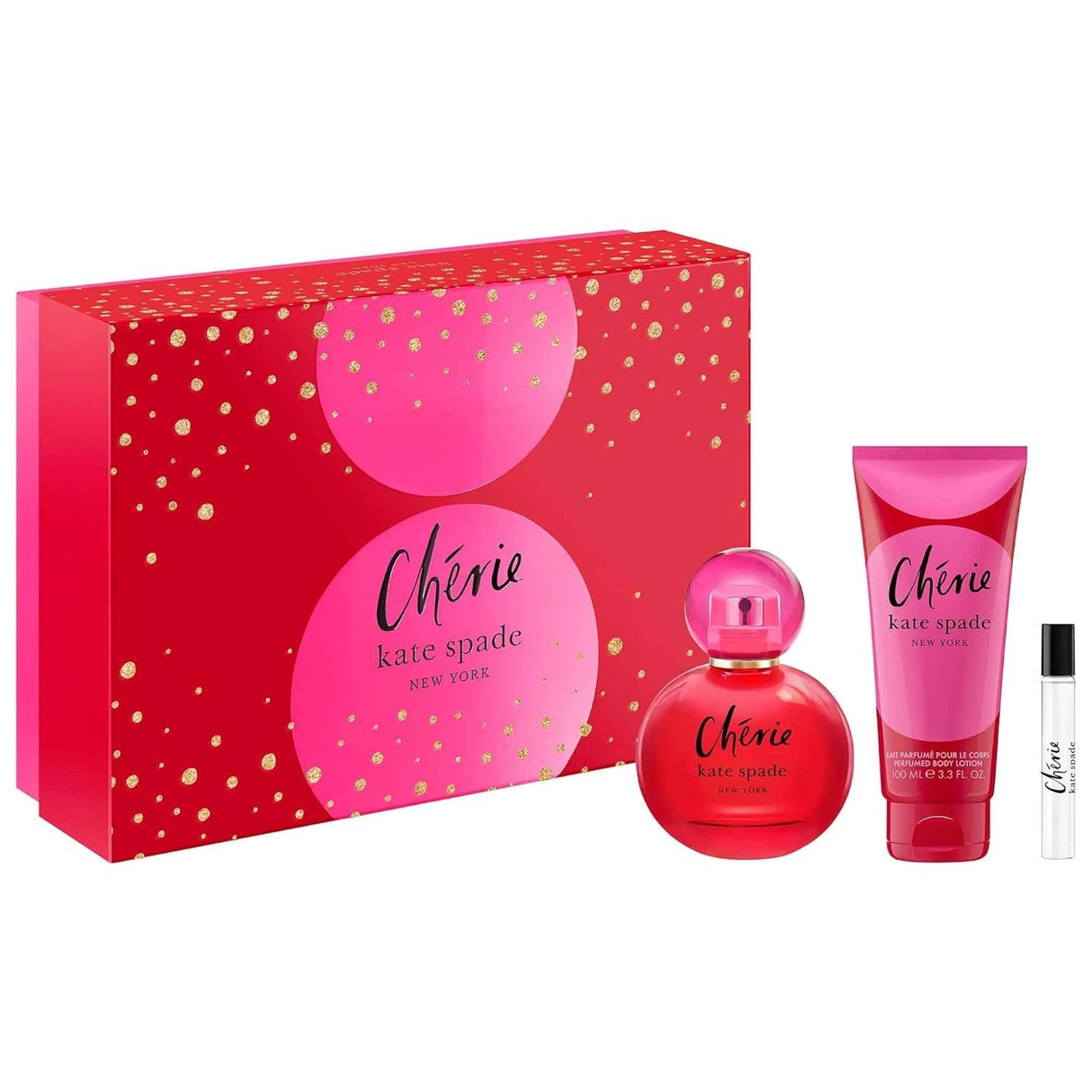 Cherie by Kate Spade New York Fragrance for Women 3 Piece Gift Set