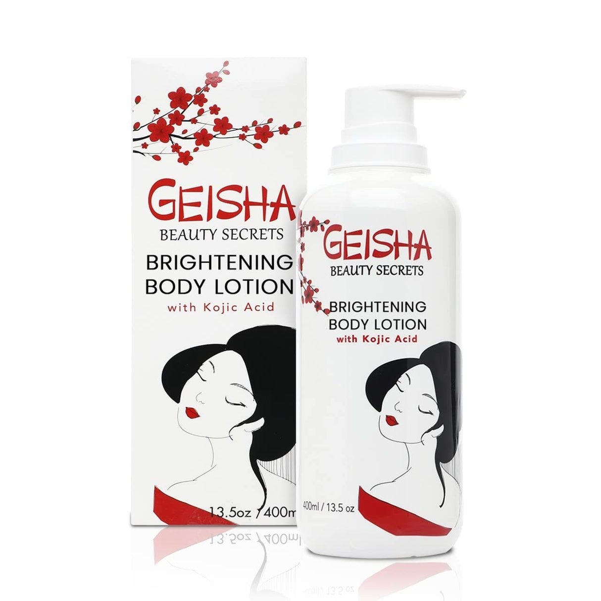 Geisha Beauty Secrets Kojic Acid Skin Brightening Body Lotion 13.5 oz