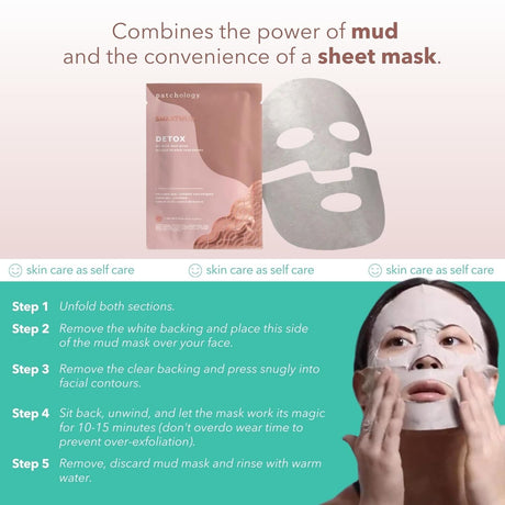 Patchology SmartMud Detox Clarifying No-Mess Mud Mask
