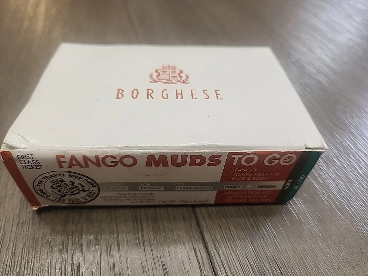 Borghese Fango Mud To Go 6 Pods - (3 Face & Body And 3 Delicate Dry Skin)
