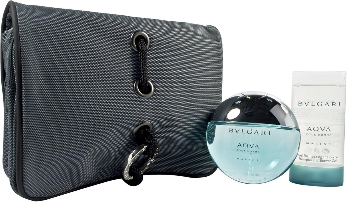 Bvlgari Aqva Marine Homme Fragrance for Men 3 Piece Gift Set