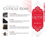 Model Model Qutix Cuticle Remy Yaki Human Hair 12'' Color 1