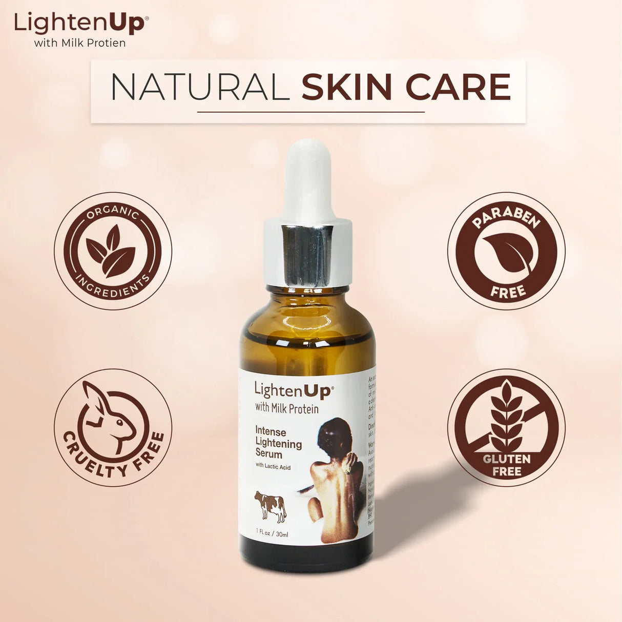 LightenUp Milk Protein Intense Brightening Serum 1 oz