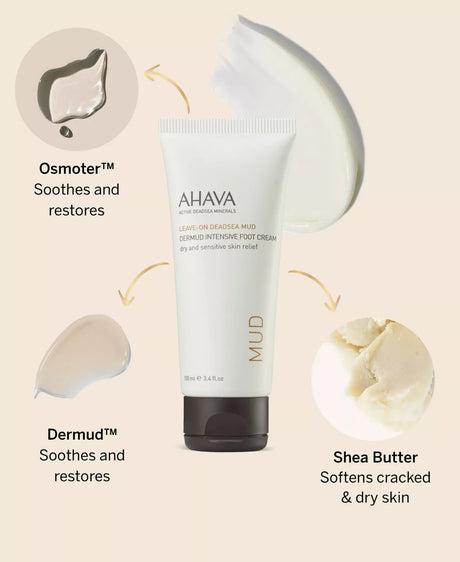 Ahava Dermud Intensive Foot Cream 3.4oz
