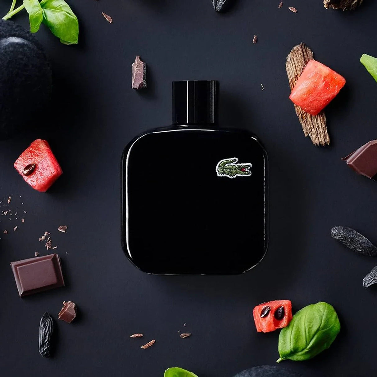 Lacoste L.12.12 Noir by Lacoste for Men Eau de Toilette Spray 3.3 oz