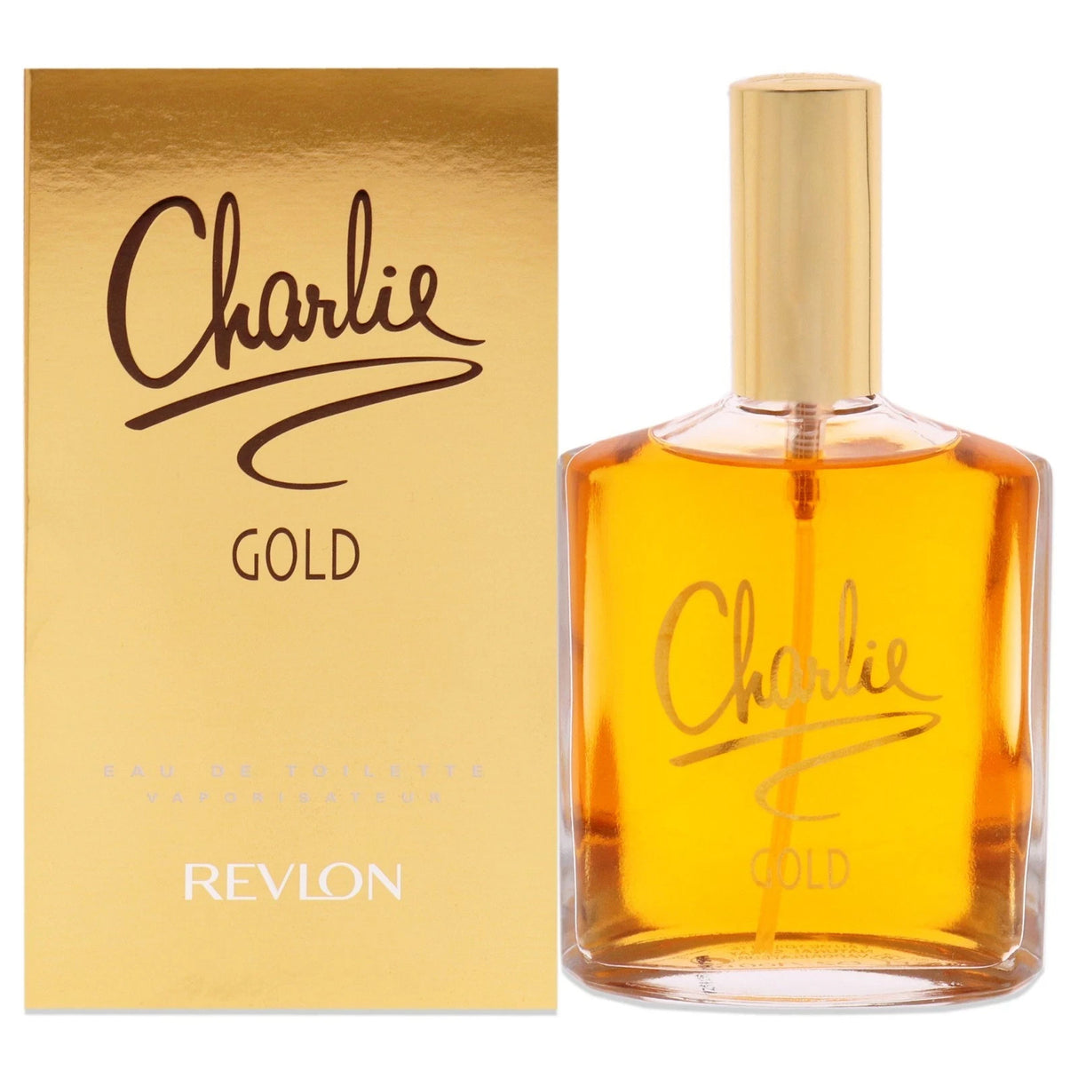 Charlie Gold by Revlon Eau de Toilette Spray 3.4 oz