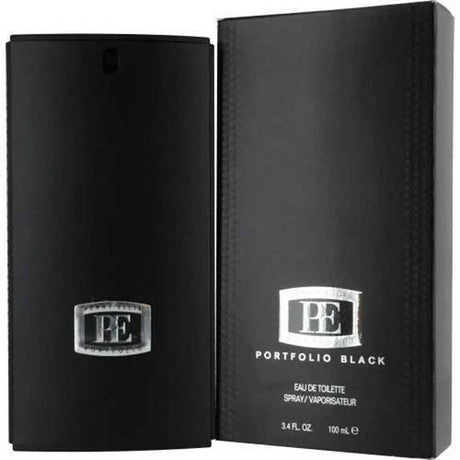 Portfolio Black by Perry Ellis For Men Eau de Toilette Spray 3.4 oz