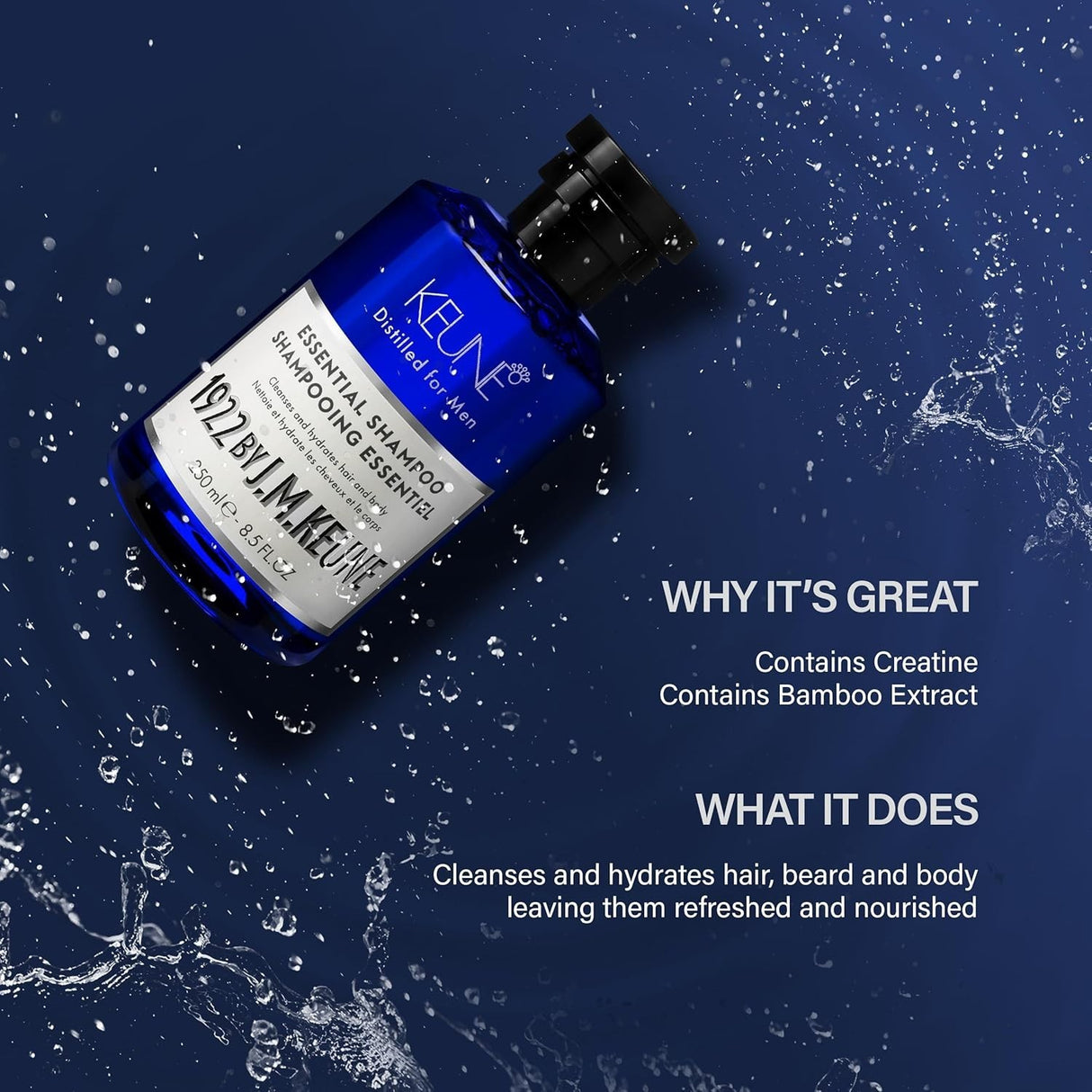 1922 by J.M.Keune for Men Essential Shampoo 8.5 oz