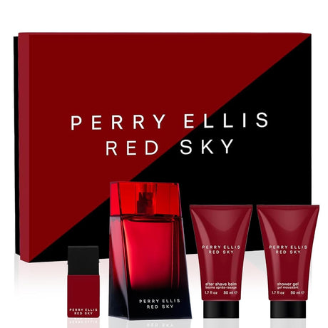 Perry Ellis Red Sky Fragrance for Men 4 Piece Gift Set