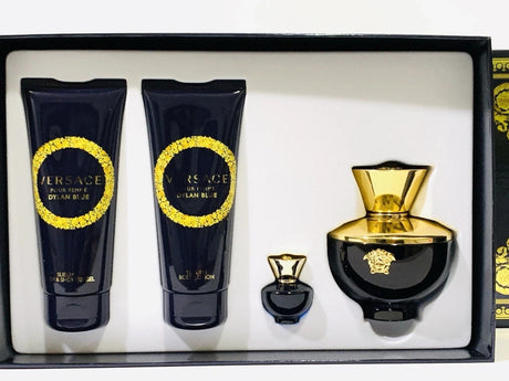 Dylan Blue by Versace Fragrance for Women 4 Piece Gift Set