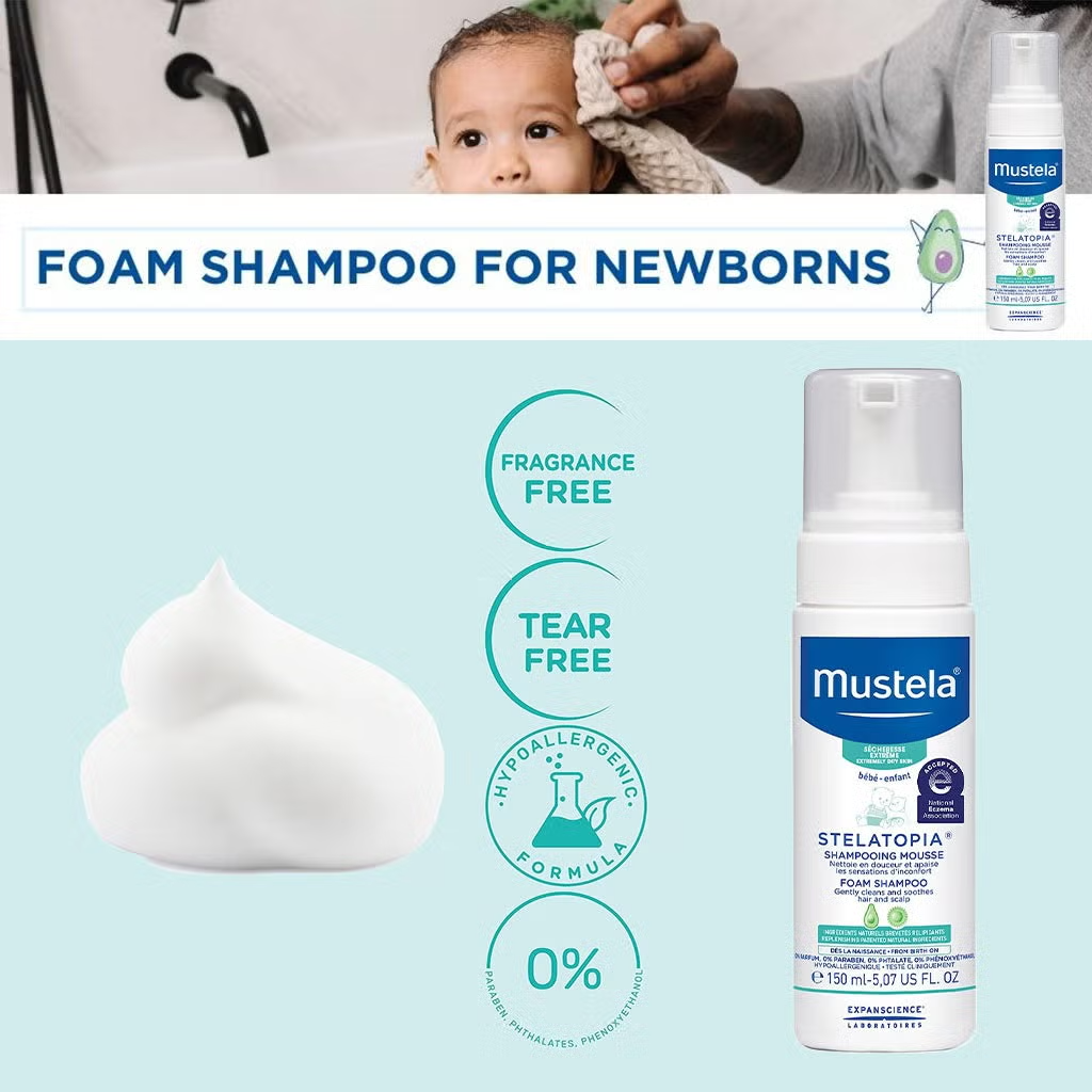Mustela Stelatopia Foam Shampoo 5 oz