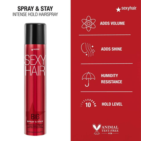 Sexy Hair Big Spray & Stay Intense Hold Hairspray 9 oz