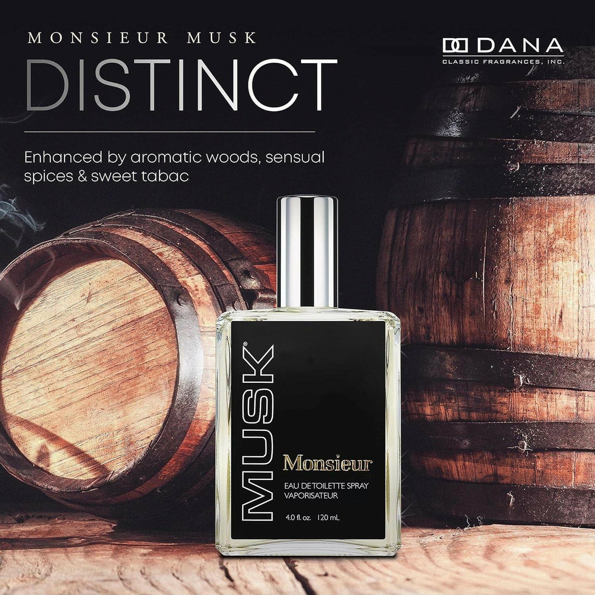 Monsieur Musk For Men Eau de Toilette Spray 4 fl oz