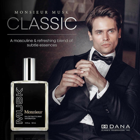 Monsieur Musk For Men Eau de Toilette Spray 4 fl oz