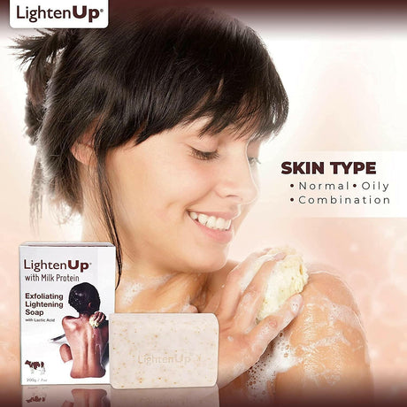 LightenUp Milk Protein Exfoliating Brightening Soap 7 oz