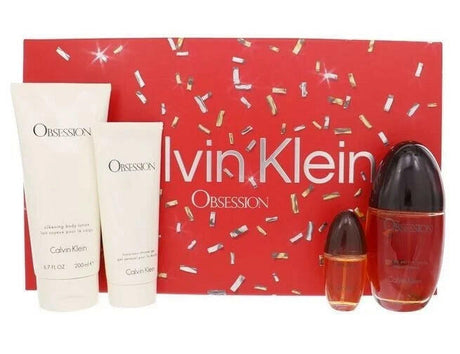 Obsession by Calvin Klein Fragrance for Women 4 Piece Gift Set