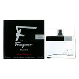 F by Ferragamo Black by Salvatore Ferragamo for Men Eau de Toilette Spray 1.7 oz
