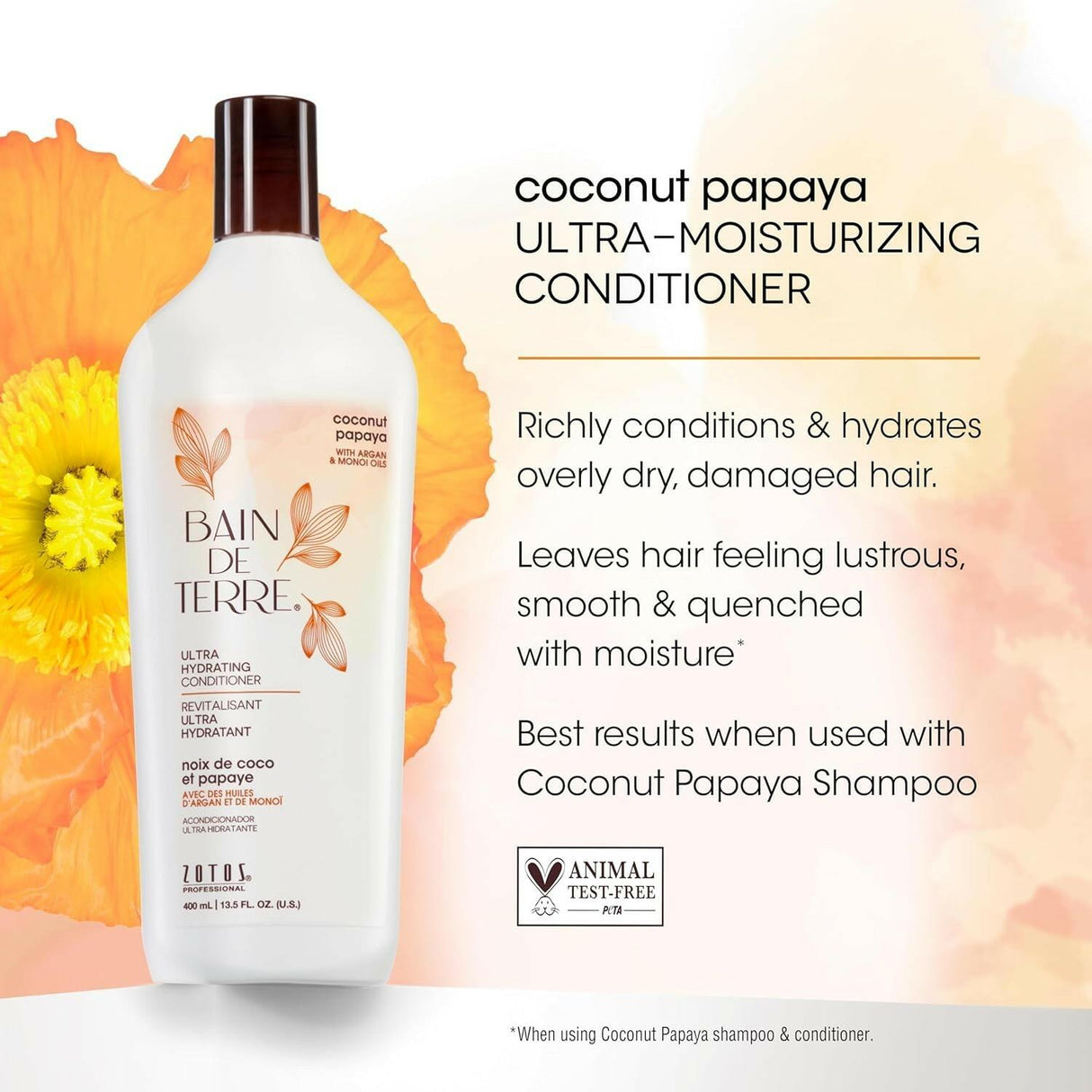 Bain de Terre Coconut Papaya Ultra Hydrating Conditioner 33.8 oz