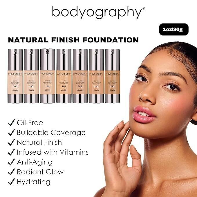 Bodyography Natural Finish Foundation Light/Medium 150