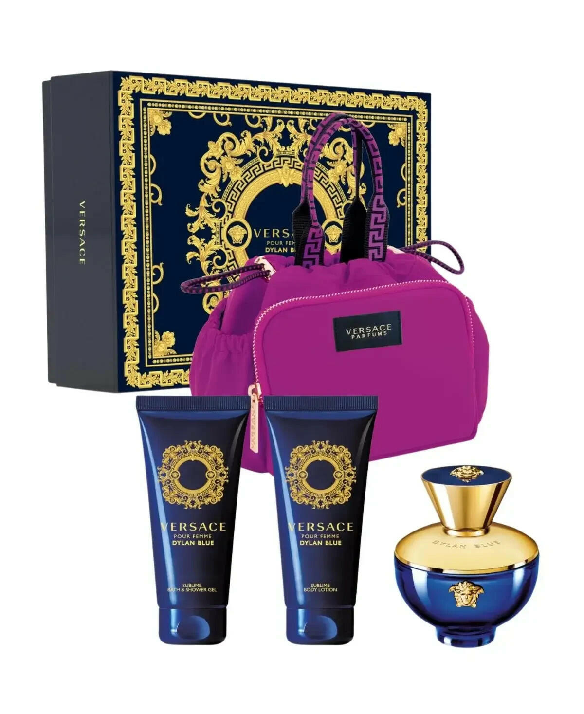 Versace Dylan Blue Fragrance for Women 4 Piece Gift Set