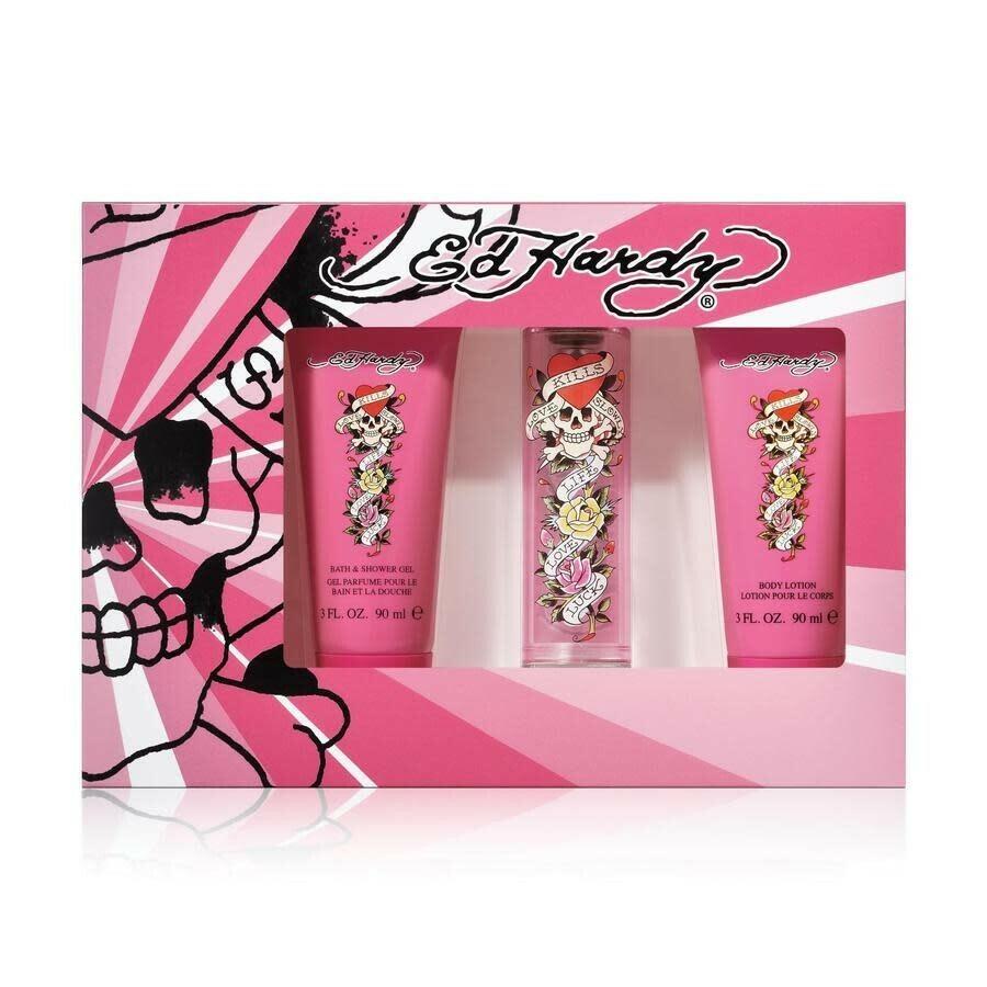 Ed Hardy by Ed Hardy Fragrance for Women 3 Piece Gift Set