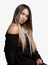Bohyme Silky Straight Hand Tied Weft Human Hair 14" Color 4